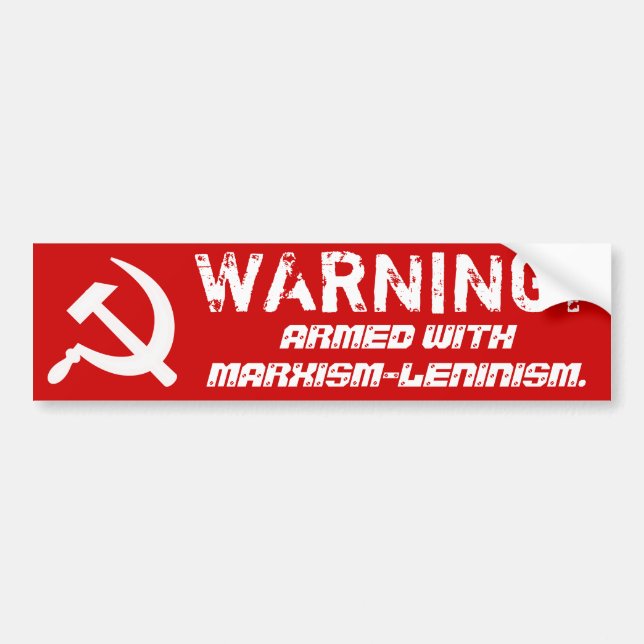 Autocollant De Voiture Adhésif pour pare-chocs de marxisme-léninisme (Devant)