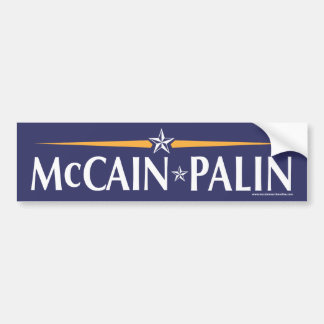 Autocollant De Voiture Adhésif pour pare-chocs de McCain-Palin 08
