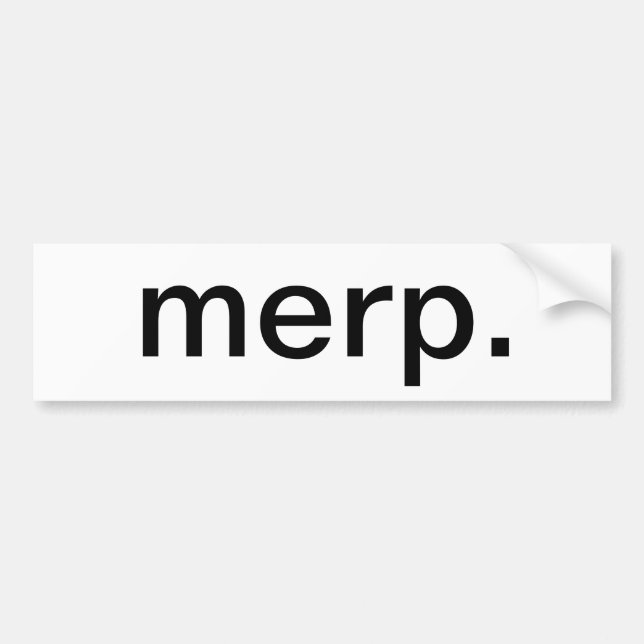 Autocollant De Voiture Adhésif pour pare-chocs de Merp (Devant)