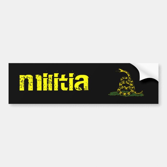 Autocollant De Voiture adhésif pour pare-chocs de milice (Devant)
