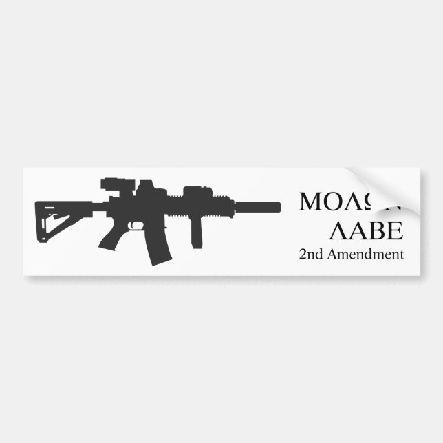 Autocollant De Voiture Adhésif pour pare-chocs de MOLON LABE (Devant)