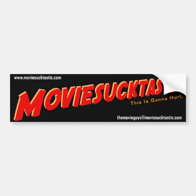 Autocollant De Voiture Adhésif pour pare-chocs de Moviesucktastic (Devant)