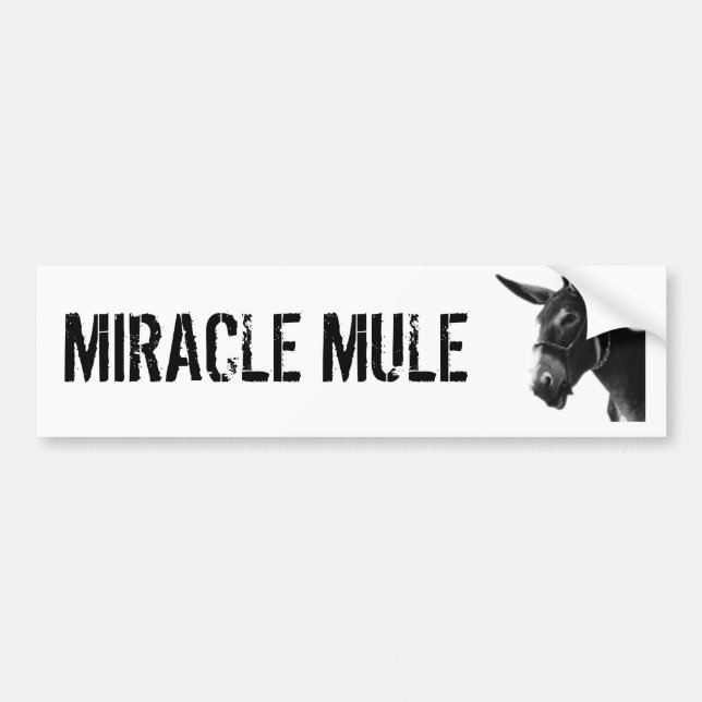 Autocollant De Voiture Adhésif pour pare-chocs de MULE de MIRACLE (Devant)