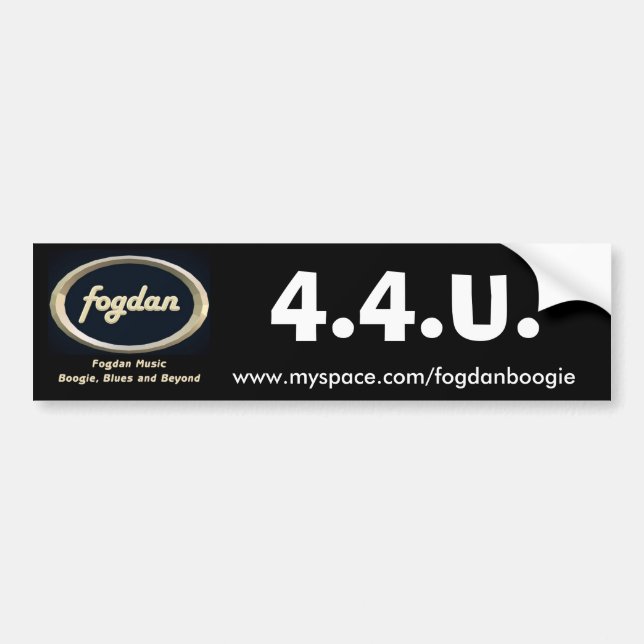 Autocollant De Voiture Adhésif pour pare-chocs de musique de Fogdan (Devant)
