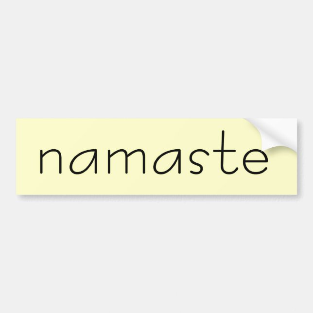 Autocollant De Voiture adhésif pour pare-chocs de namaste (Devant)