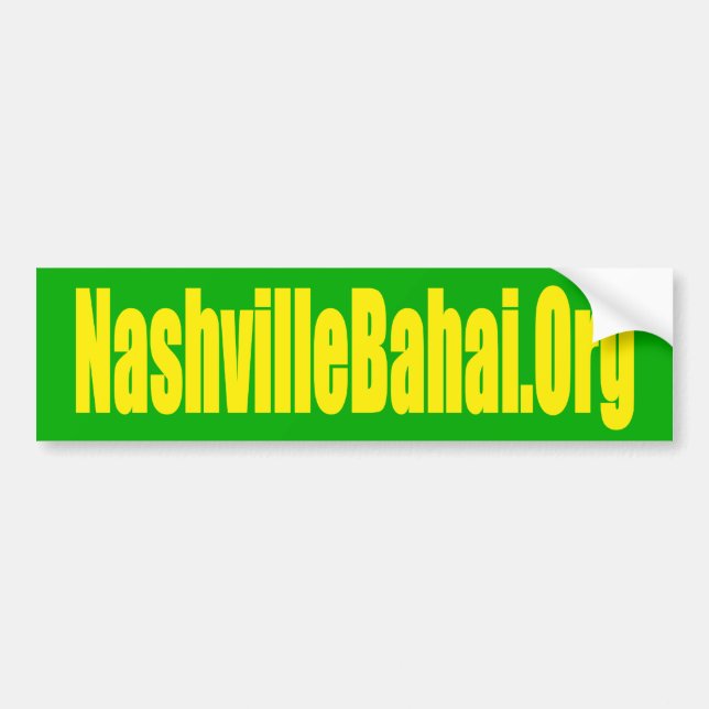 Autocollant De Voiture Adhésif pour pare-chocs de Nashville Baha'i (Devant)