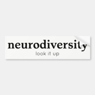 Autocollant De Voiture Adhésif pour pare-chocs de Neurodiversity