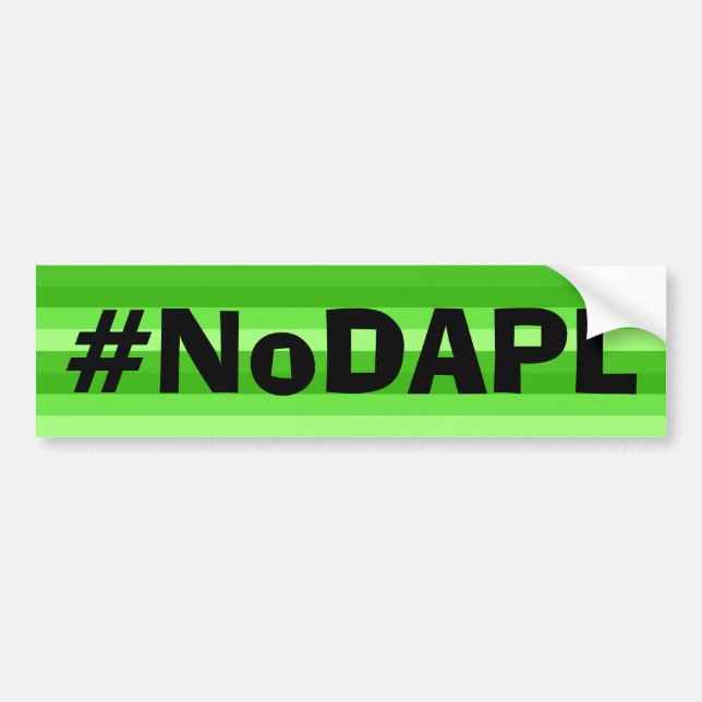 Autocollant De Voiture Adhésif pour pare-chocs de NoDAPL (Devant)