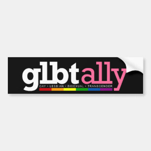 Autocollant De Voiture Adhésif pour pare-chocs de noir d'allié de GLBT