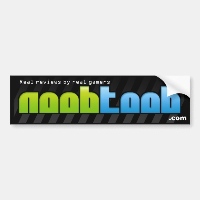 Autocollant De Voiture adhésif pour pare-chocs de noobtoob (vrais gamers) (Devant)