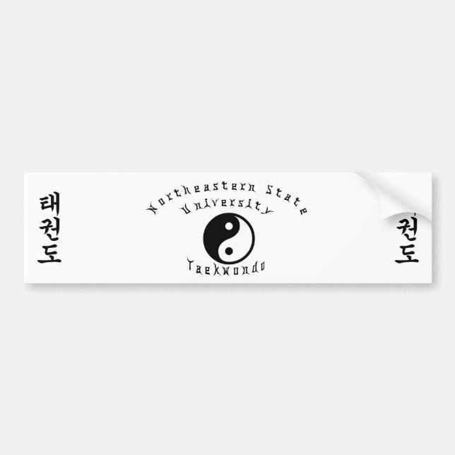 Autocollant De Voiture Adhésif pour pare-chocs de NSU le Taekwondo (Devant)
