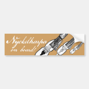 Autocollant De Voiture Adhésif pour pare-chocs de Nyckelharpa