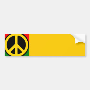 Autocollant De Voiture Adhésif pour pare-chocs de paix de Rasta