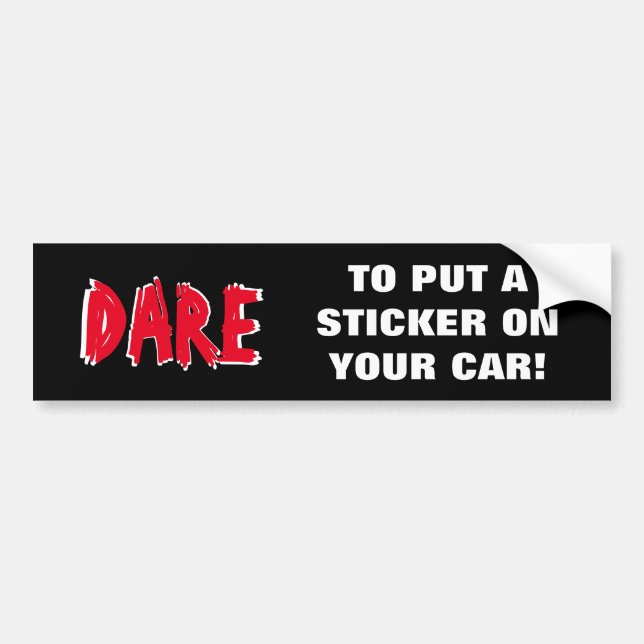 Autocollant De Voiture Adhésif pour pare-chocs de parodie de défi (Devant)