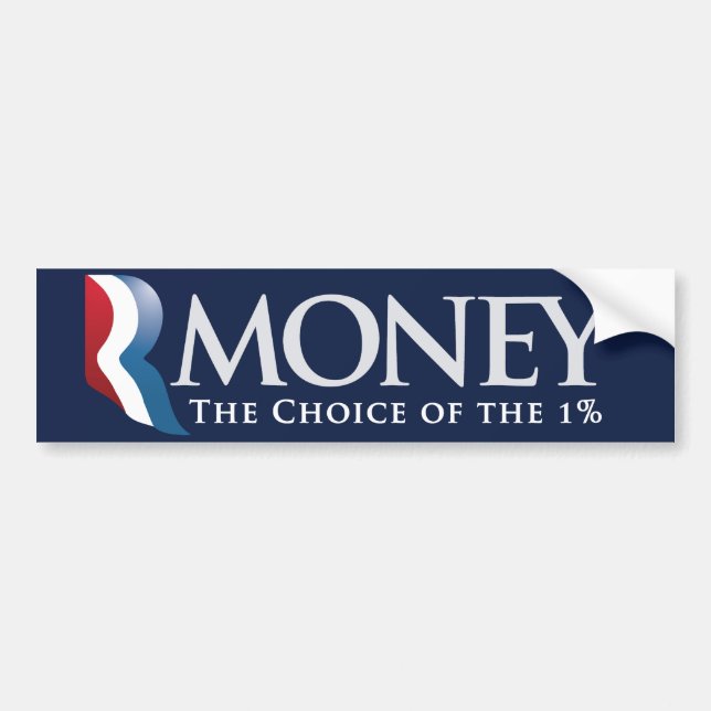 Autocollant De Voiture Adhésif pour pare-chocs de parodie de RMoney (Devant)