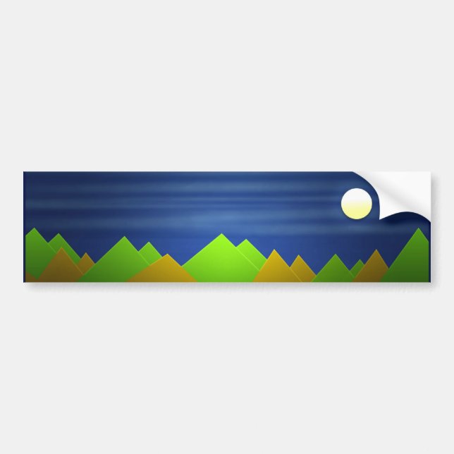 Autocollant De Voiture Adhésif pour pare-chocs de paysage de nature (Devant)
