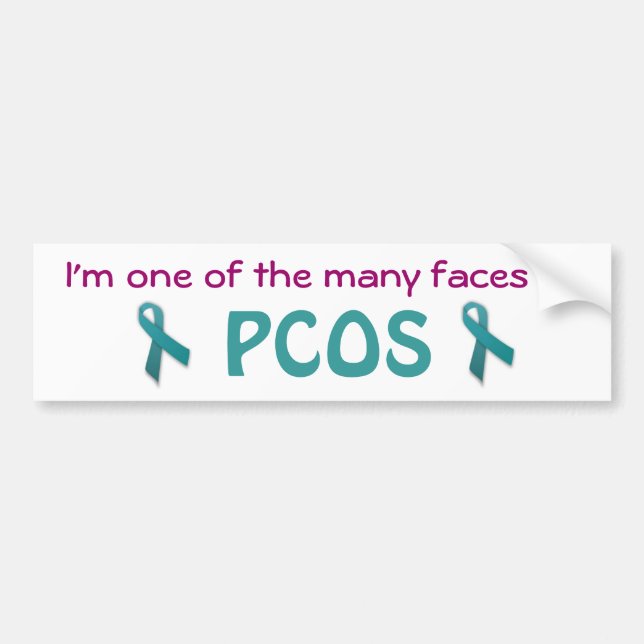 Autocollant De Voiture Adhésif pour pare-chocs de PCOS (Devant)