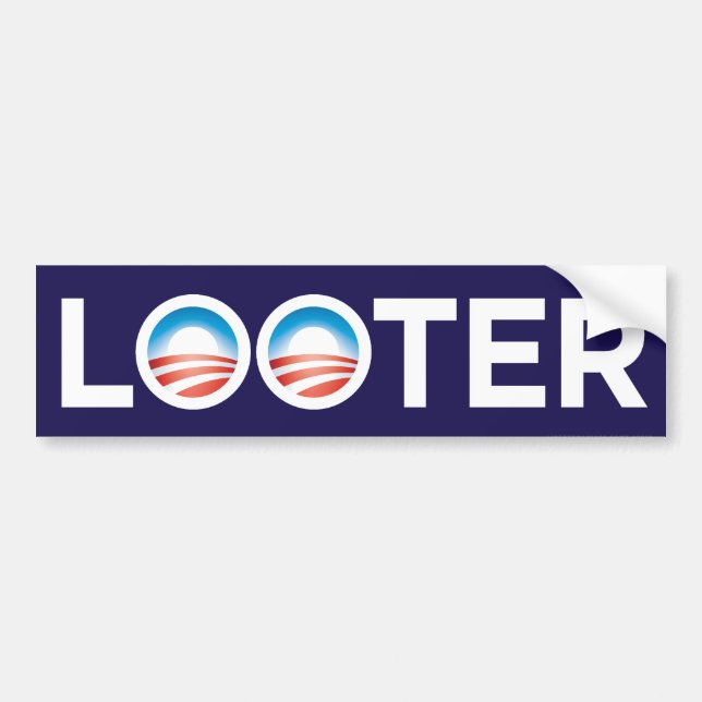 Autocollant De Voiture Adhésif pour pare-chocs de pilleur d'Obama (Devant)
