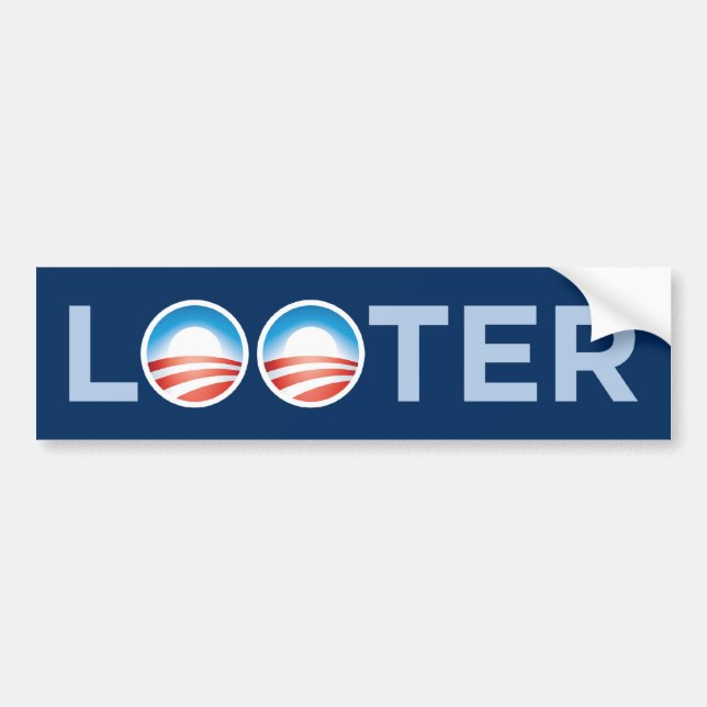 Autocollant De Voiture Adhésif pour pare-chocs de pilleur d'Obama (Devant)
