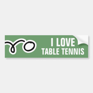 Autocollant De Voiture Adhésif pour pare-chocs de ping-pong pour des fans