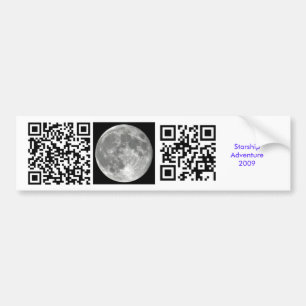 Autocollant De Voiture Adhésif pour pare-chocs de plaisanterie de lune