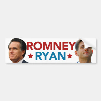 Autocollant De Voiture Adhésif pour pare-chocs de portrait de Romney Ryan