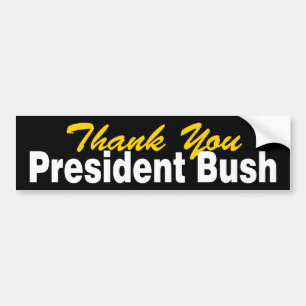 Autocollant De Voiture Adhésif pour pare-chocs de président Bush de Merci