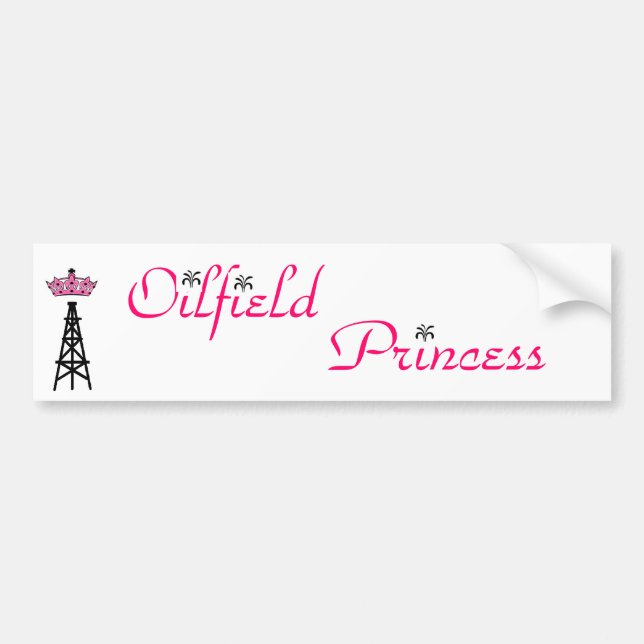 Autocollant De Voiture Adhésif pour pare-chocs de princesse de gisement (Devant)