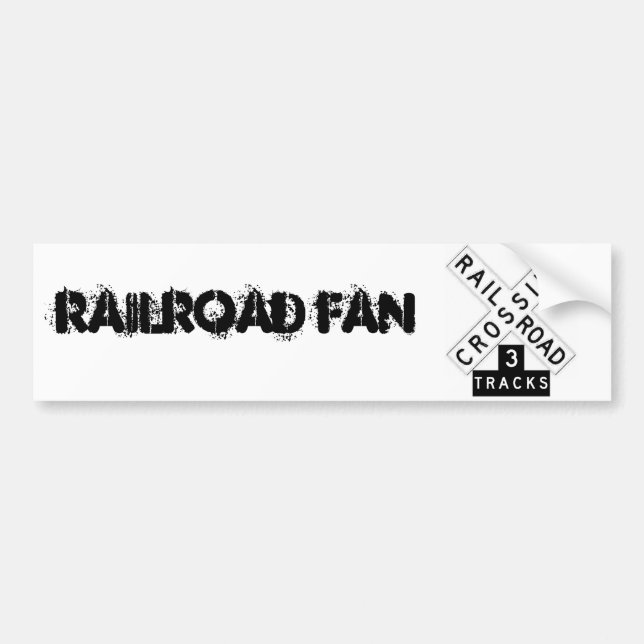 Autocollant De Voiture Adhésif pour pare-chocs de Railfan (Devant)