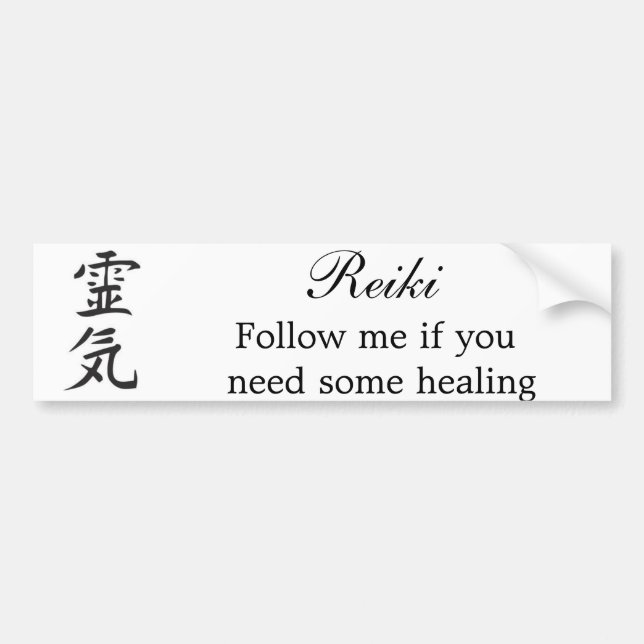 Autocollant De Voiture Adhésif pour pare-chocs de Reiki (Devant)