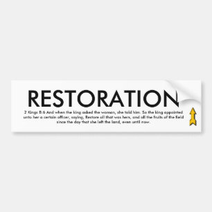 Autocollant De Voiture Adhésif pour pare-chocs de RESTAURATION