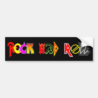 Autocollant De Voiture Adhésif pour pare-chocs de rock (noir)
