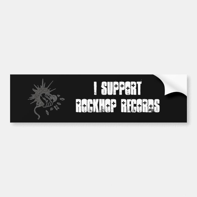 AUTOCOLLANT DE VOITURE ADHÉSIF POUR PARE-CHOCS DE ROCKHOP (Devant)