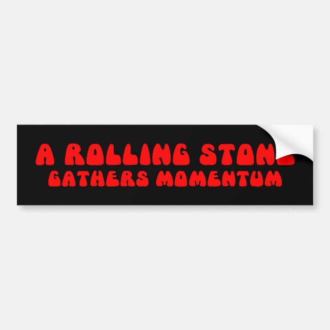 Autocollant De Voiture Adhésif pour pare-chocs de Rolling Stone (Devant)