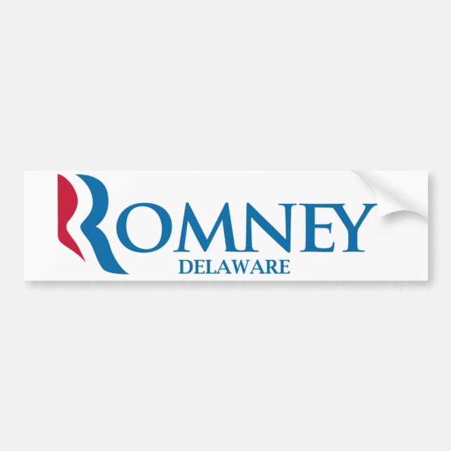Autocollant De Voiture Adhésif pour pare-chocs de Romney Delaware (Devant)