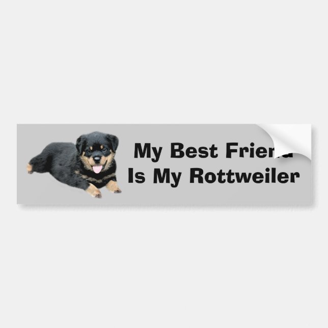 Autocollant De Voiture Adhésif pour pare-chocs de rottweiler (Devant)