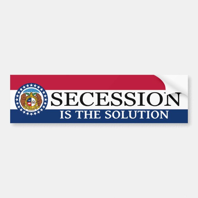 Autocollant De Voiture Adhésif pour pare-chocs de secession du Missouri (Devant)