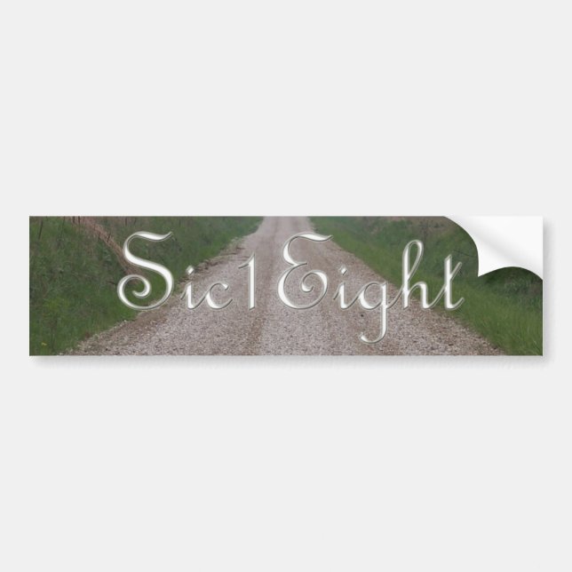 Autocollant De Voiture Adhésif pour pare-chocs de Sic1Eight (Devant)