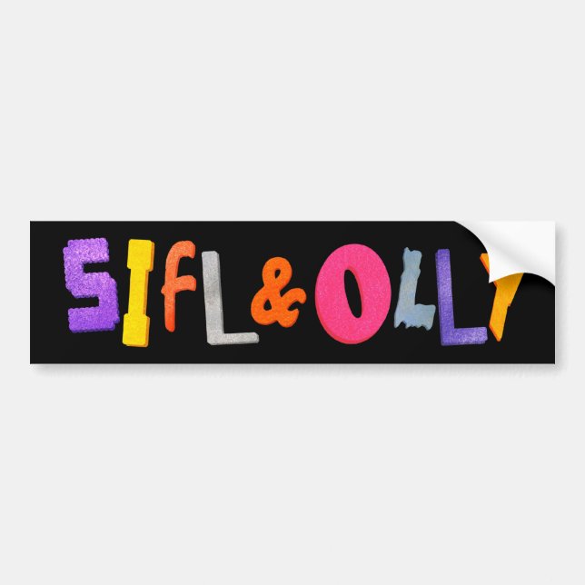 Autocollant De Voiture Adhésif pour pare-chocs de Sifl et d'Olly (Devant)