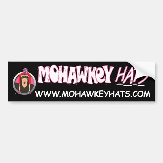 Autocollant De Voiture Adhésif pour pare-chocs de singe de Mohawkey de (Devant)
