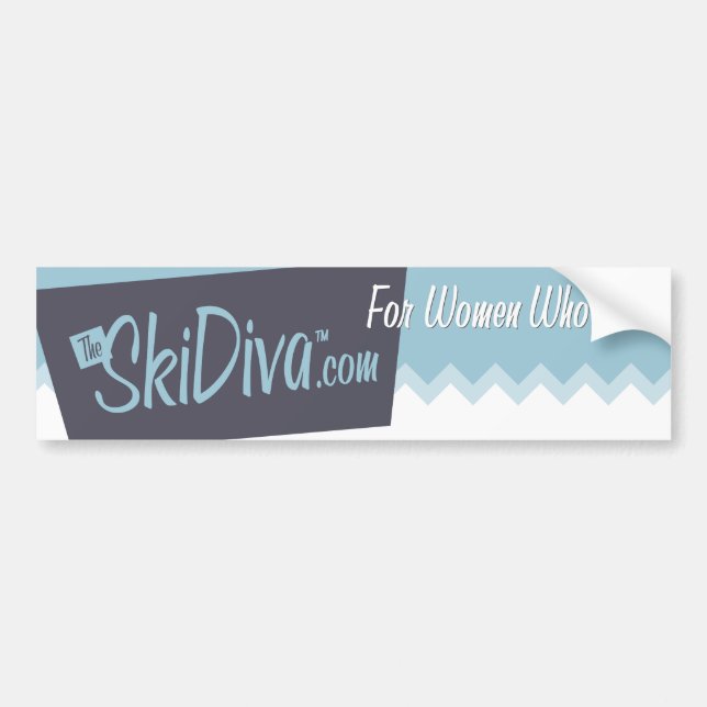 Autocollant De Voiture Adhésif pour pare-chocs de SkiDiva (Devant)