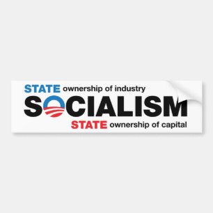 Autocollant De Voiture Adhésif pour pare-chocs de socialisme d'Obama