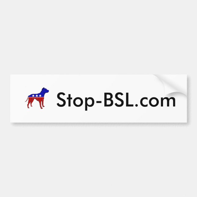 Autocollant De Voiture adhésif pour pare-chocs de Stop-BSL.com ! (Devant)