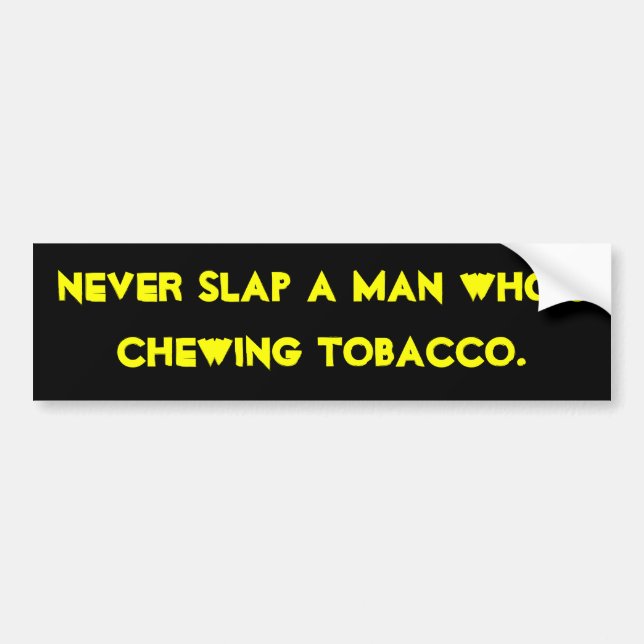 Autocollant De Voiture Adhésif pour pare-chocs "de tabac de Chrewing" (Devant)