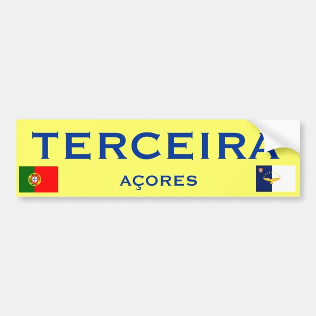 Autocollant De Voiture Adhésif pour pare-chocs de Terceira* (Devant)