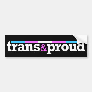 Autocollant De Voiture Adhésif pour pare-chocs de Trans&proud