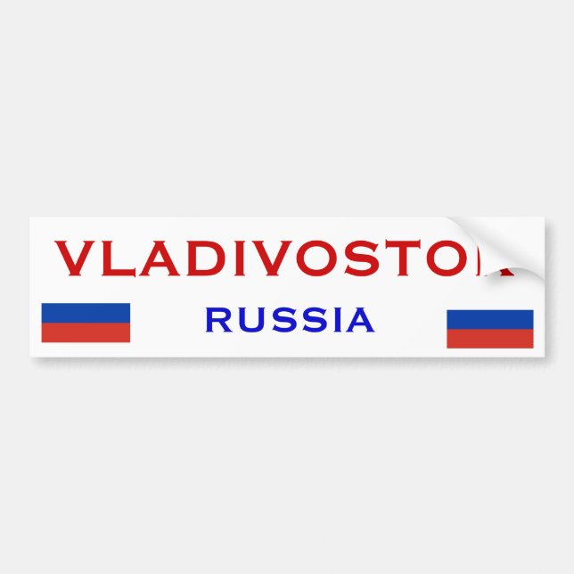 Autocollant De Voiture Adhésif pour pare-chocs de Vladivostok* Russie (Devant)