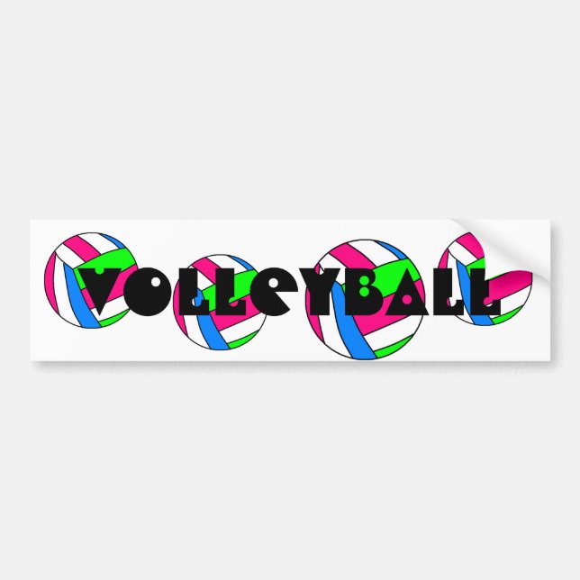 Autocollant De Voiture Adhésif pour pare-chocs de volleyball (Devant)