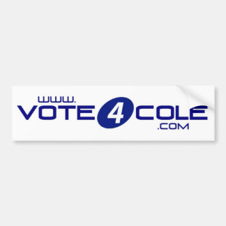 Autocollant De Voiture Adhésif pour pare-chocs de Vote4Cole