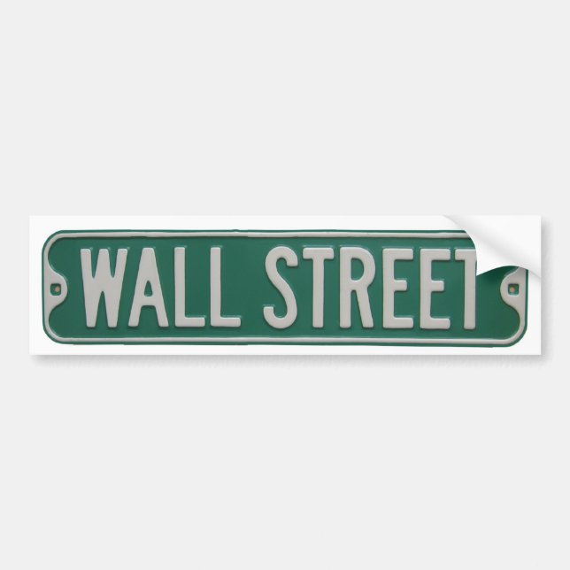 Autocollant De Voiture Adhésif pour pare-chocs de Wall Street (Devant)